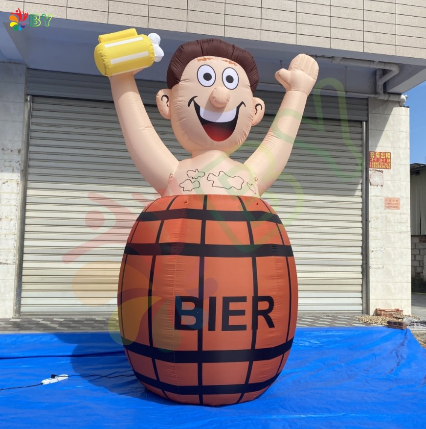 Inflatable Abraham and Sarah Balloon with Beer Glass