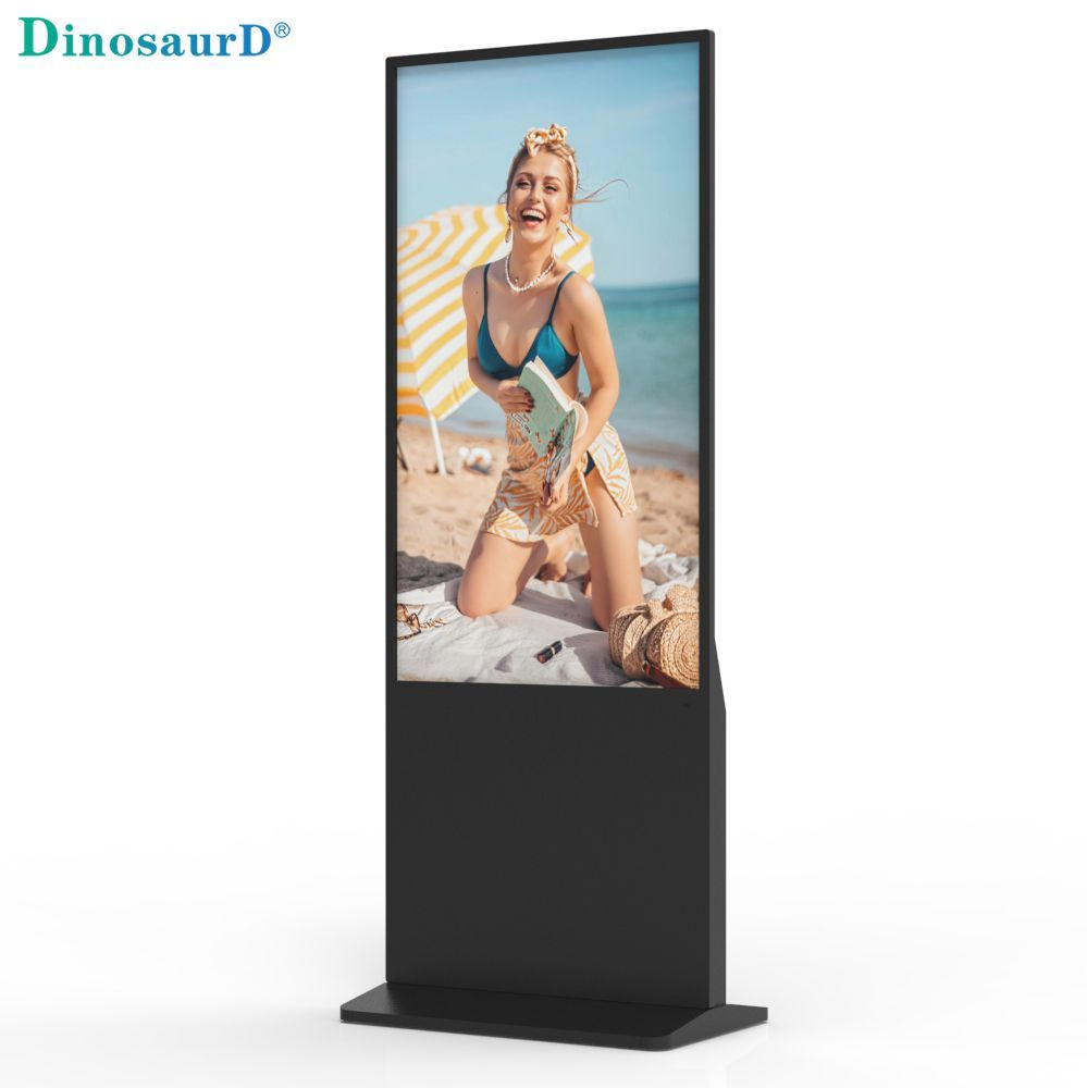 Indoor 43 49 55 65 Inch Interactive Panel Floor Standing Vertical LCD Touch Screen Interactive Panel Monitor Kiosk Advertising Display Digital Signage Totem