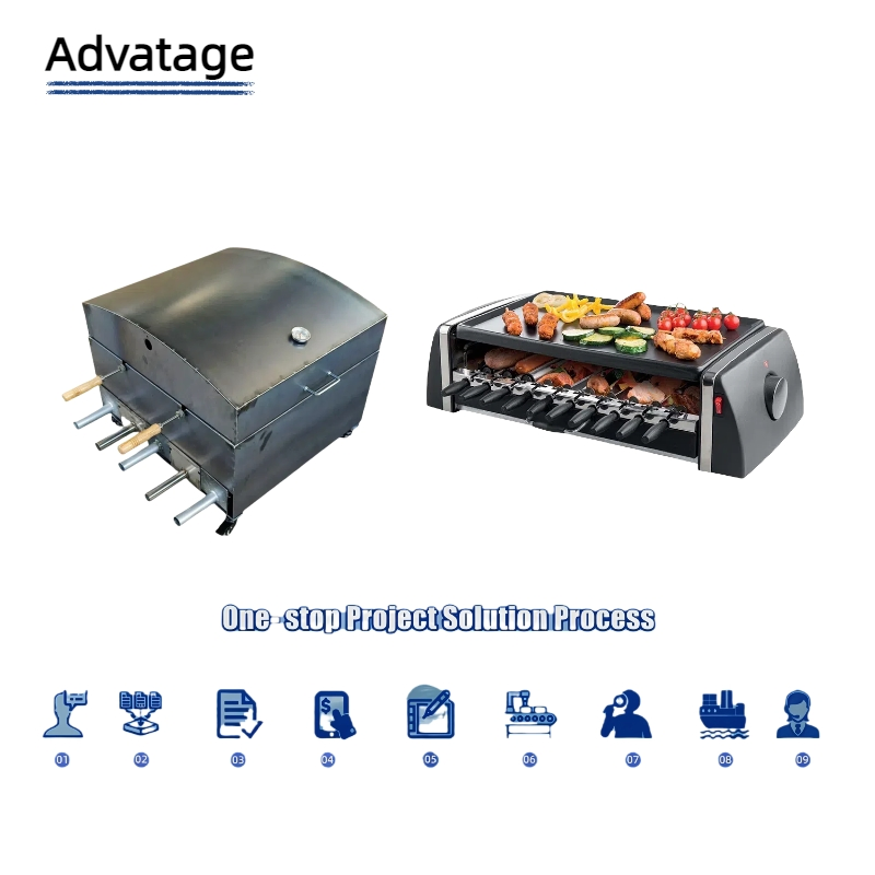 Heavy Duty Barbecue Grill Supports Large Machine Workloads