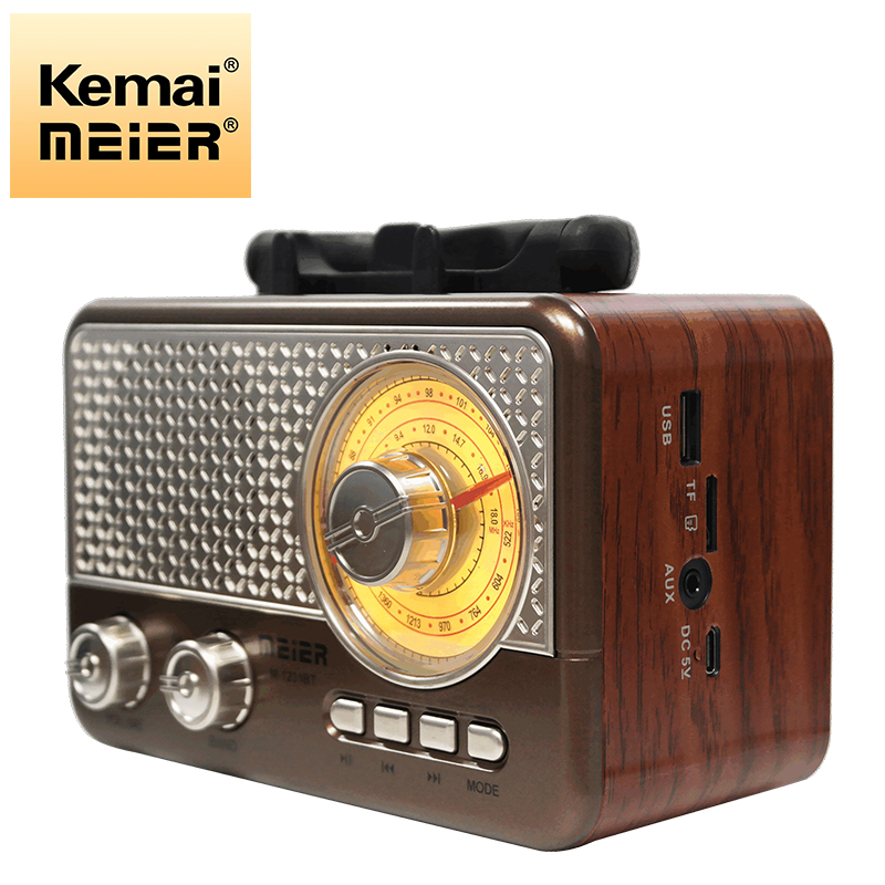 M-1231bt Homeportable Retro Vintage Transistor Rechargeable FM Bt Radio