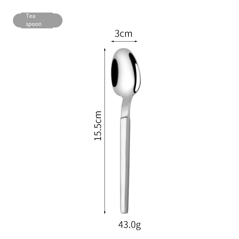 Stylish Stainless Steel Square Handle Cutlery Set Amazon Price Premium