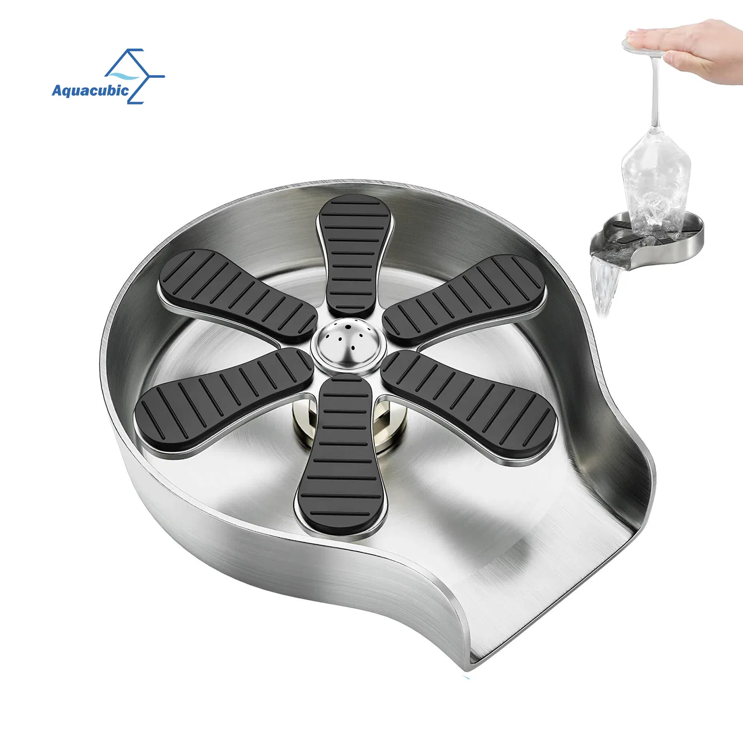 High-Pressure Bottle Washer Stainless Steel Cup Washer for Washe Baby Bottle, Glass Cup, Wine Glass