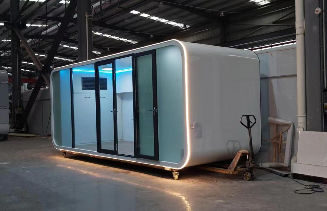 Modern Apple Cabin Prefab Tiny House Mobile Working House Office Pod
