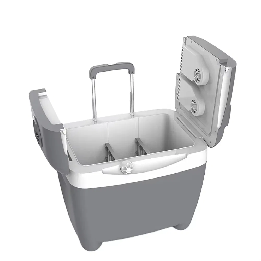 Factory Price Portable Electric Cooler Wheels Camping Rolling Freezer Cool Box