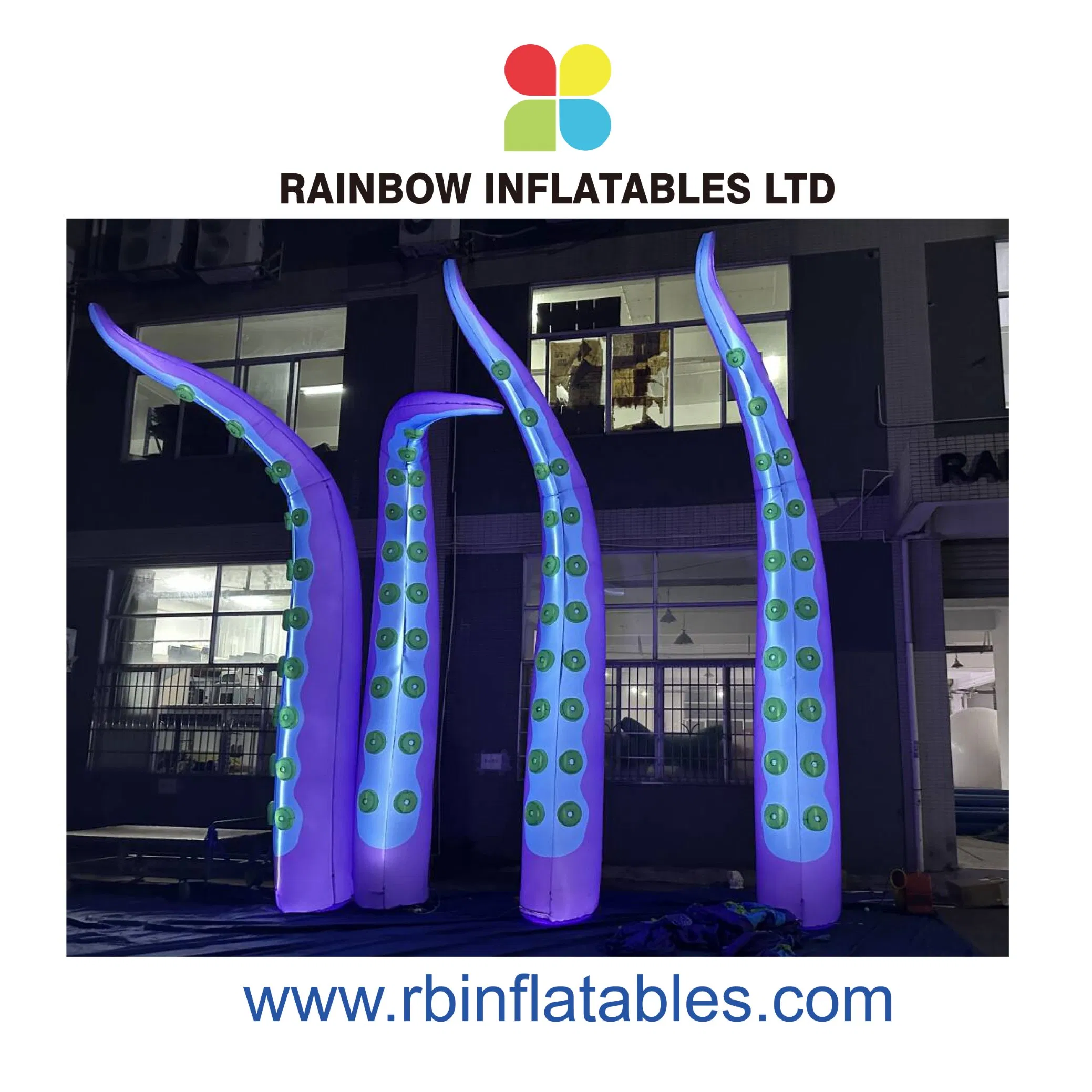 Inflatable Octopus-Tentacle Advertisement with Light for Event Attraction