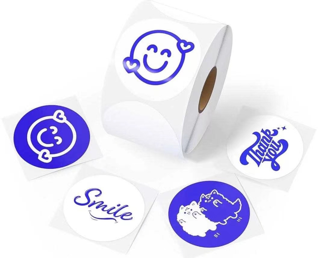 Glossy Color Thermal PP Film Self-Adhesive Label Stickers