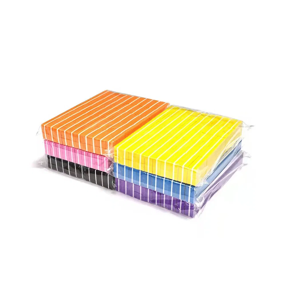 Private Label Disposable Mini Nail File Buffer Block Square Manicure and Pedicure Nails Art Sponge Files Tools