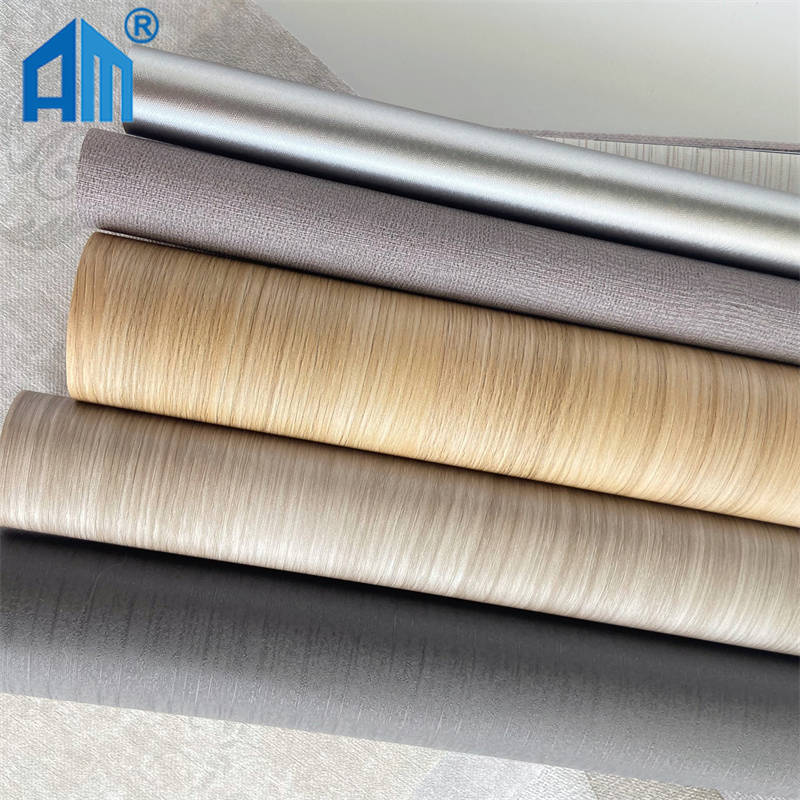 0.35mm PVC Wood Grain Laminate Wrapping Film for Door Vacuum Press