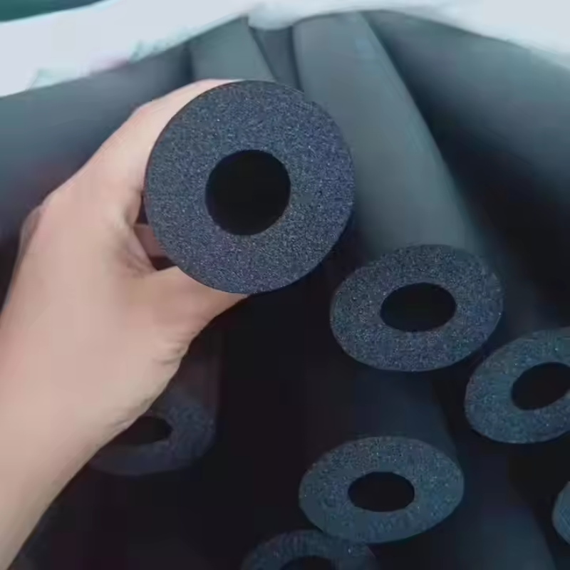 Factory Price of Flexible NBR PVC Rubber Foam Pipes Foam Insulation Protect Tube Silicone Rubber Color Foam Tube Pipe