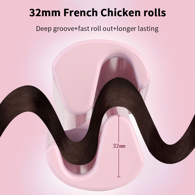 Deep V Egg Roll 32mm Hair Free Curling Iron Egg Roll Head Curling Iron Wool Curling Iron