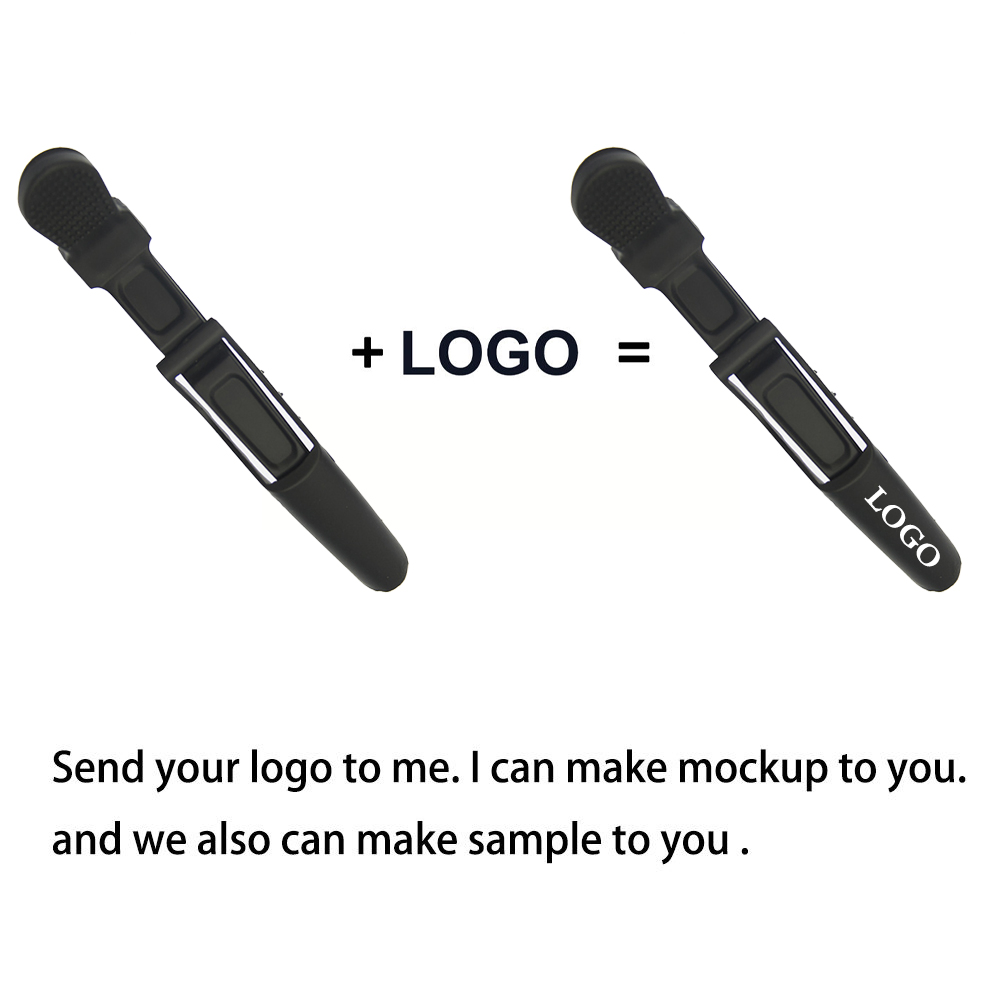 Professional Salon Barber Alligator Rubber Hair Sectioning Clips No Slip Crocodile Clip with PVC Packages