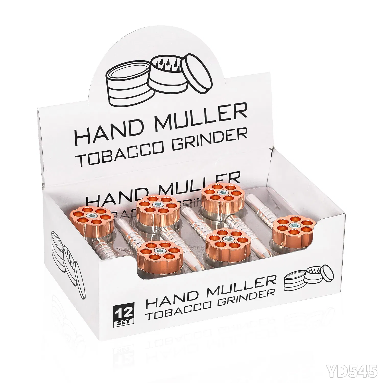 Revolver Bullet Shaped Dry Herb Tobacco Hand Grinders