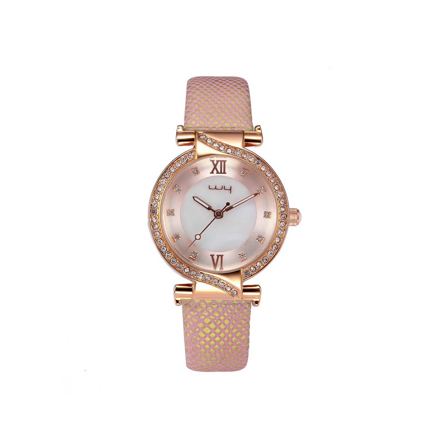 Fashion Custom Genuine Leather Quartz Swiss Wrist Ladies Watch (WY-034)