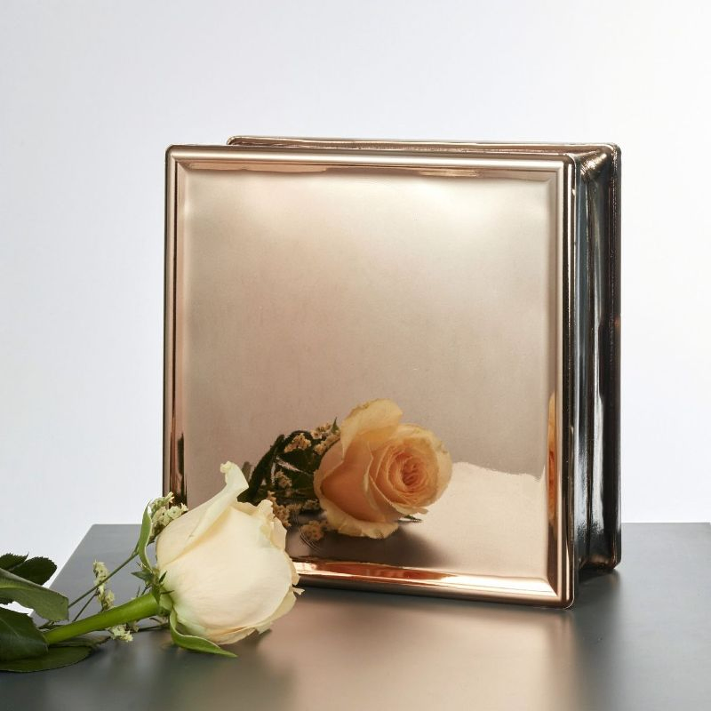 Stunning Electroplated Blue Glass Wall Bricks for Modern Interiors Glass Block Brick