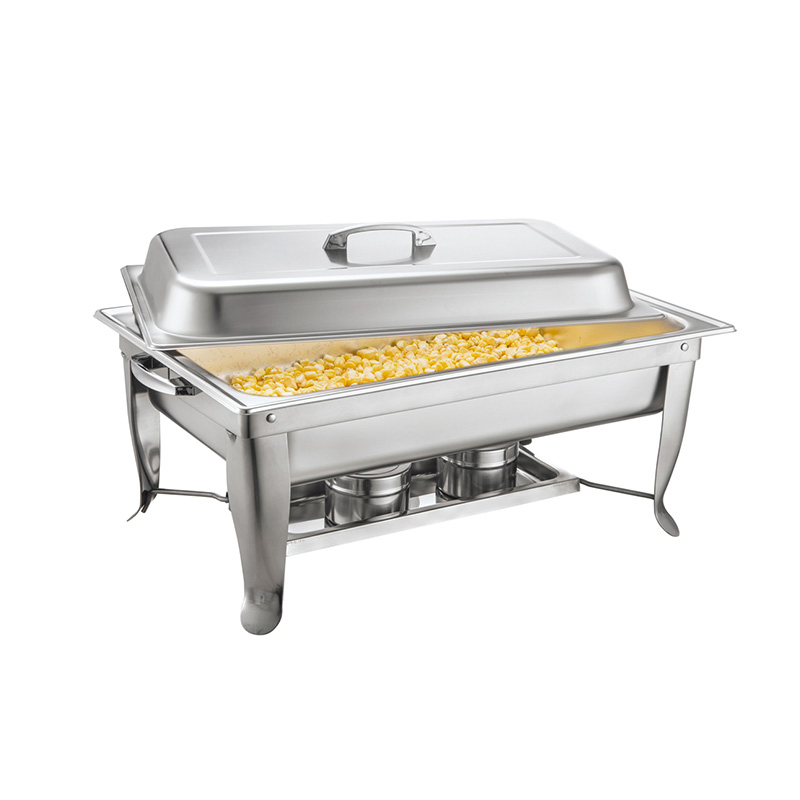Hotel Restaurant Supplies Chaffing Dish Buffet Catering Stainless Steel Food Warmer Set Economic Chafing Dish with Fix Frame