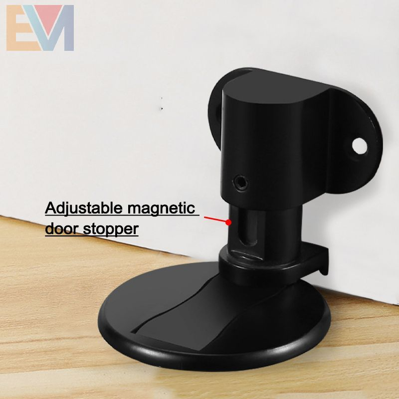 Stainless Steel Decorative Floor Mounted Adjustable Safety Wood Door Magnetic Door Stops