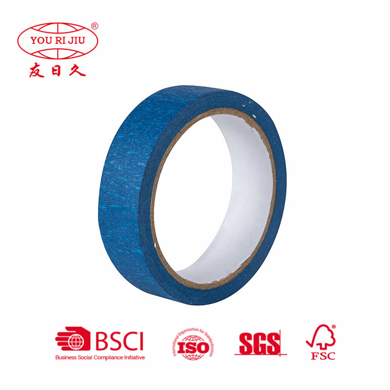 Yourijiu Painter Crepe Paper Automotive Car Decoration Color Orange Blue Red Waterproof Masking Tape Jumbo Roll