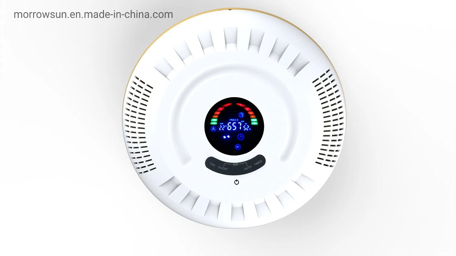 Intelligent Home Desk Portable Pm 2.5 Elevator Air Purifier with Temperature and Humidity & Air Quality Display