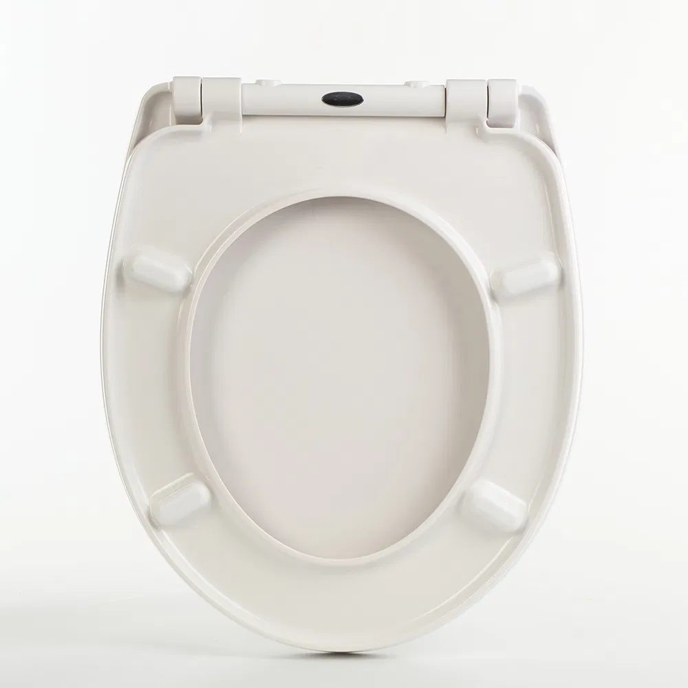 Commercial Slow-Close Toilet Seat for Hotels with Stainless Steel Hinges (Heavy Duty)