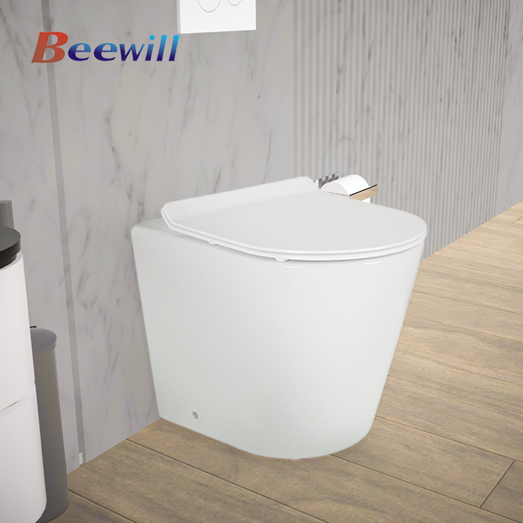 Wholesale Sanitary Ware Floor Mounted Toilet Bidet Sprayer and Glass Flush Water Tank
