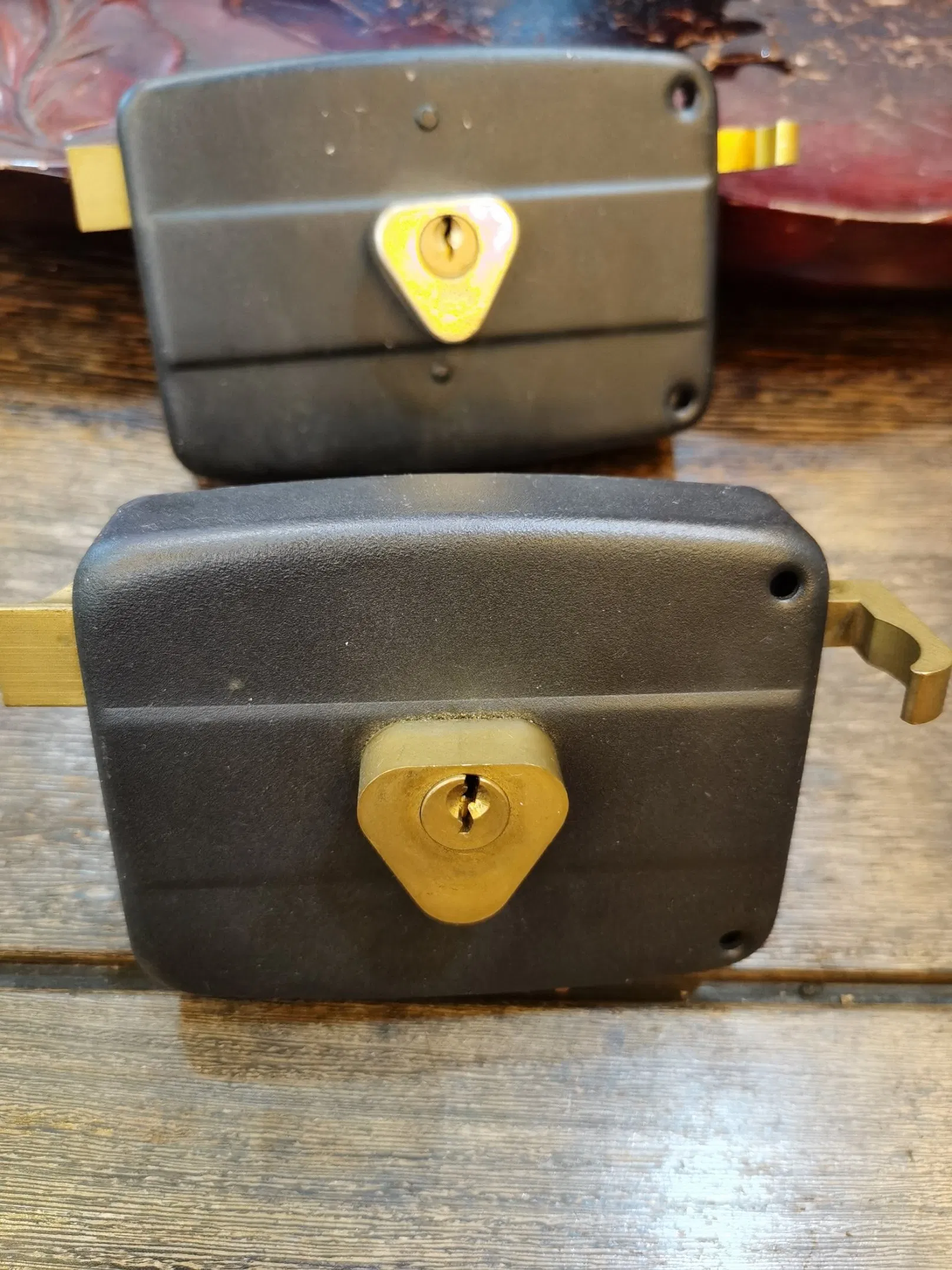 Zinc Iron Mortise Wooden Door Thief Proof Rim Lock