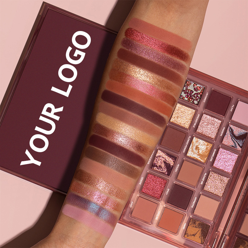 Custom Cosmetic Wholesale Makeup High Pigment Private Label Glitter Vegan Maquillaje Custom Eyeshadow Palette