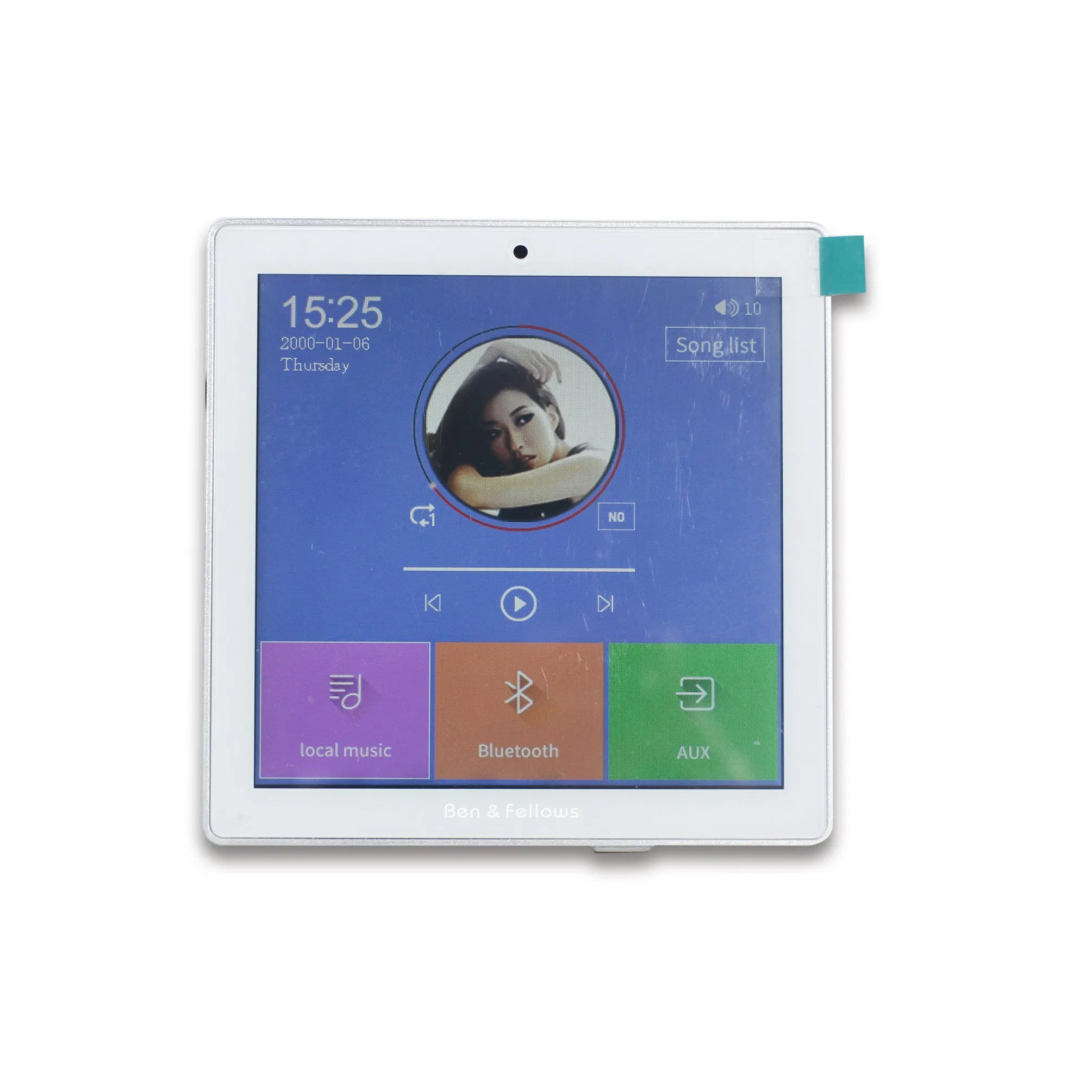 4 Inch Touch Screen 2 CH Bluetooth Background Music Player Home Automation System Smart Home Stereo Wall Amplifier