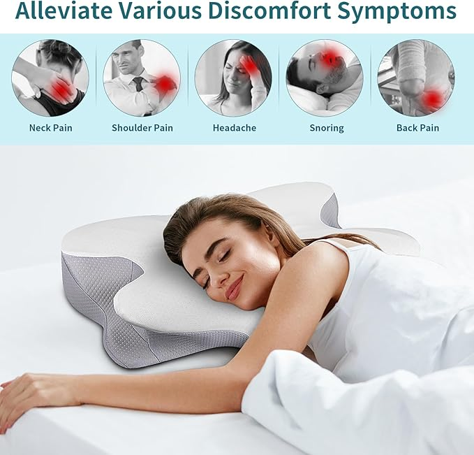 Orthopedic Cervical Pillow - Ergonomic Design for Neck Pain Relief & Better Sleep
