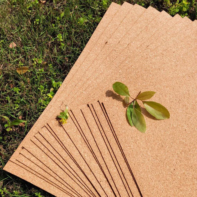 . Organic Cork Bulletin Board for Picture Display