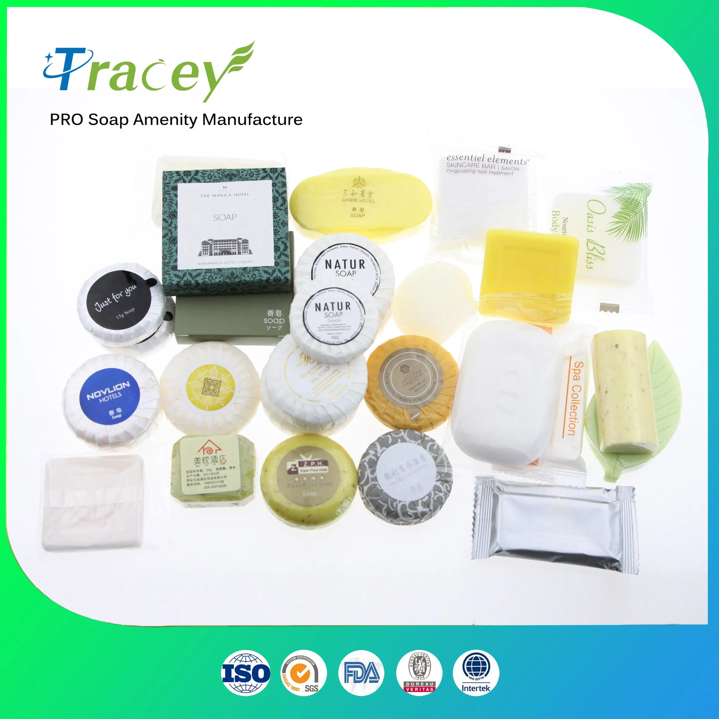 Bath Soap Hotel Amenities Bar Face Hand Body Bar Facial Soap Vegetable Cheansing Bar
