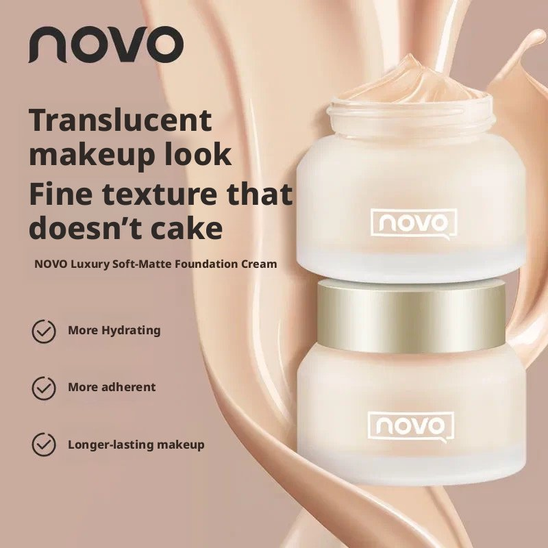 Customizable Smooth Blur Pore Lightweight Buildable Coverage Creamy Finish Face Foundation