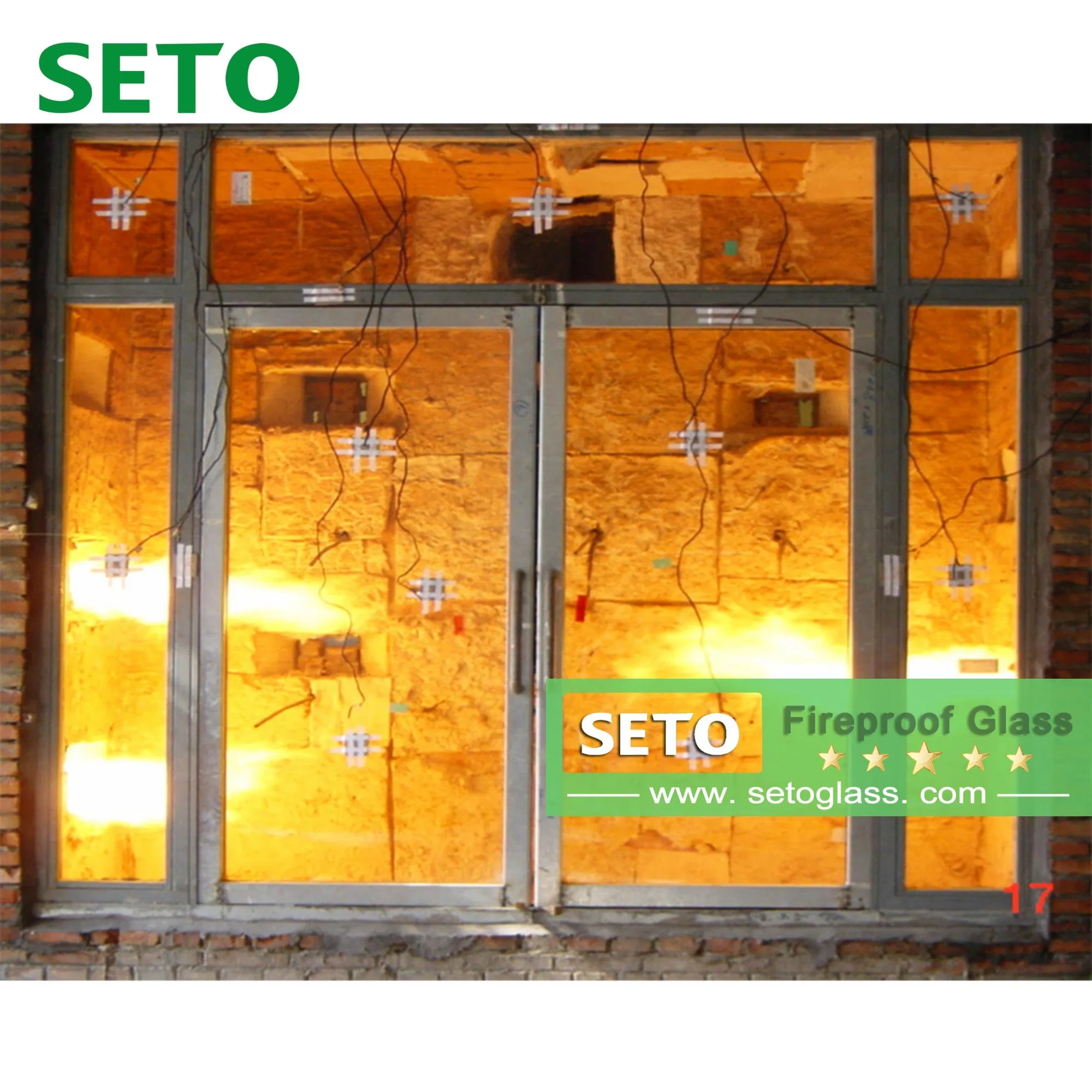 Custom Fire Insulation 60min Building Partition China Factory Fire-Resistant Glass