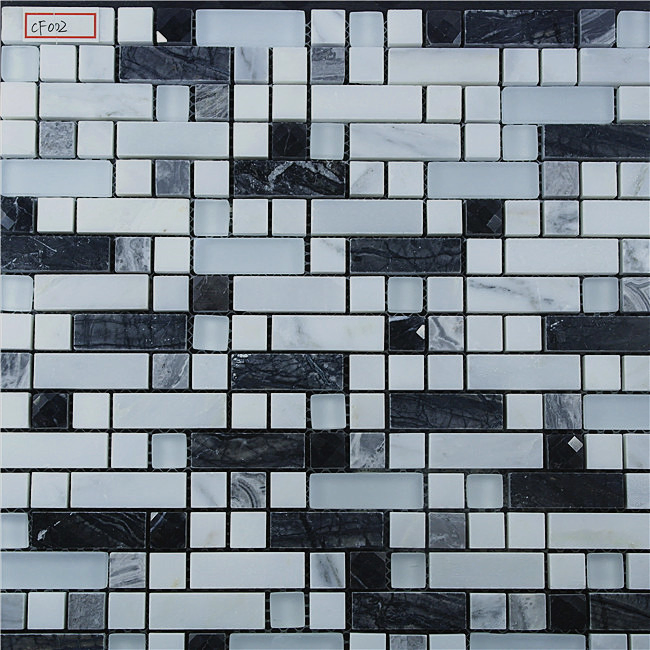 Мозаика из стекла и мрамора 8мм для бассейна