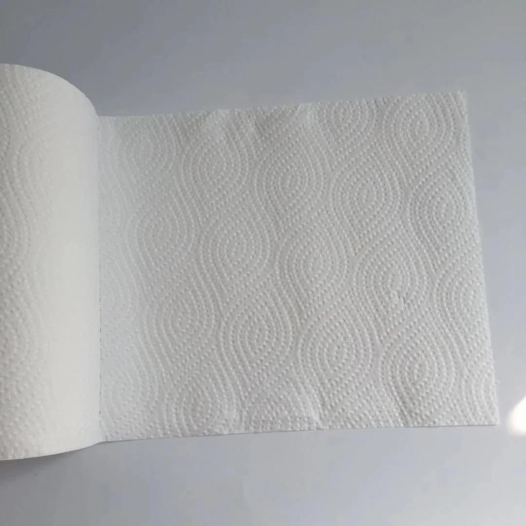Ulive Good Absorbent 90s White 2ply Embossed Disposable Kitchen Paper Towel