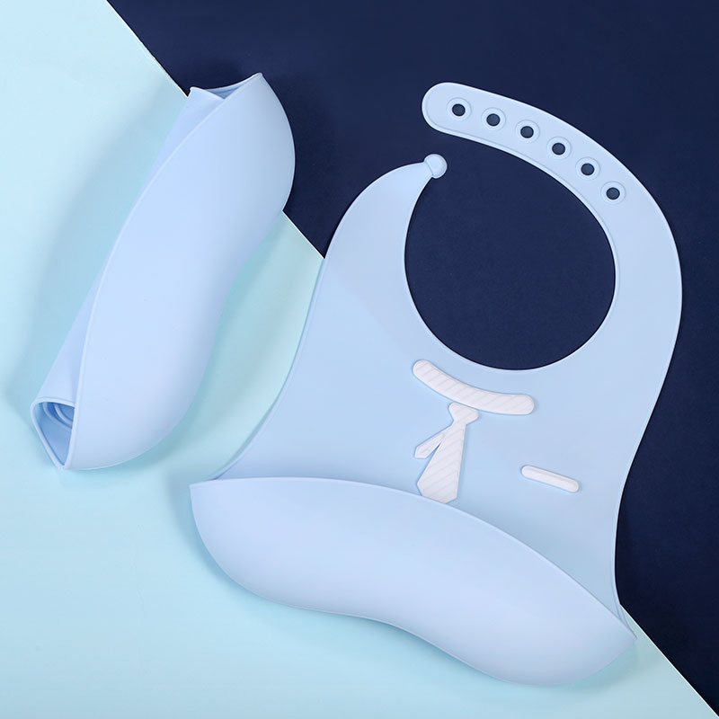 2023 Hot Selling BPA Free Adjustable Silicone Baby Feeding Bibs