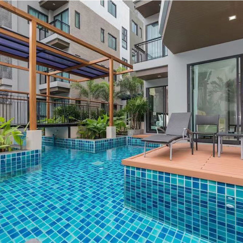 Thick Ice Crack Shower Bathroom Green Mosaic Wall Art Mirror Tiles Glass