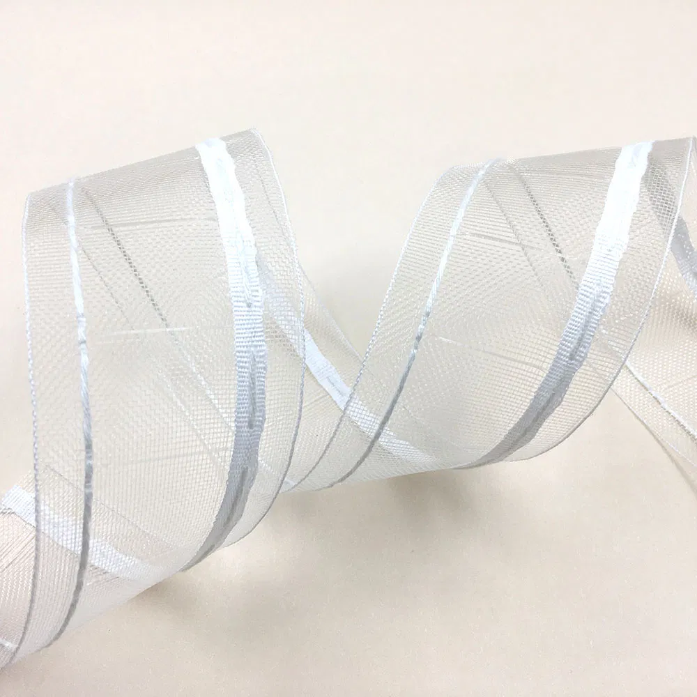 100% Polyester Curtain Wave Tape 75mm Transparent