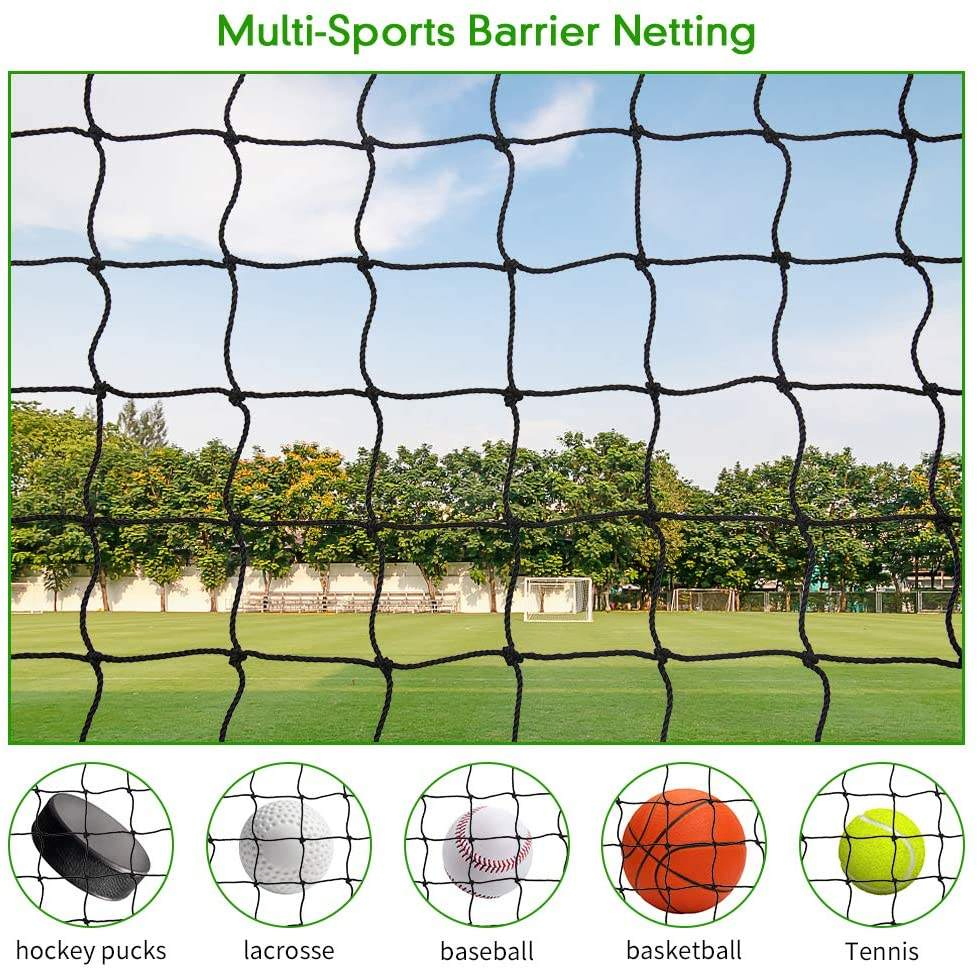 Sports Netting Manufacturer's HDPE Football Tennis Soccer Field Fence Nets Knotted Rebounder Sport Net