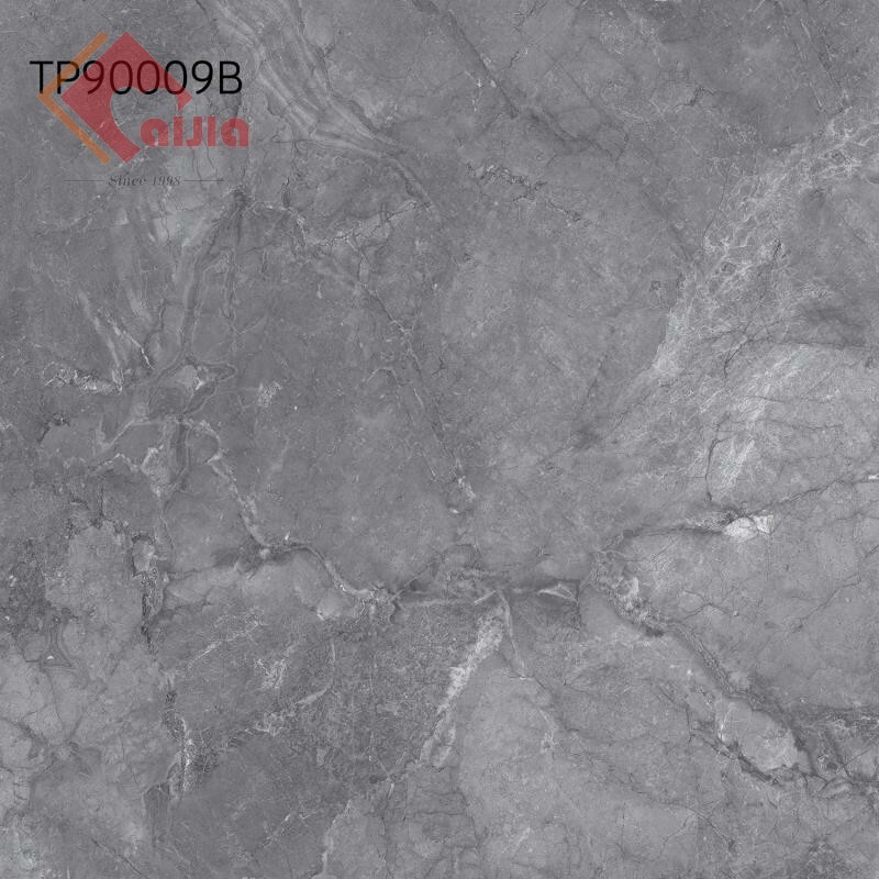 Напольная плитка 900x900 мм под мрамор, серая