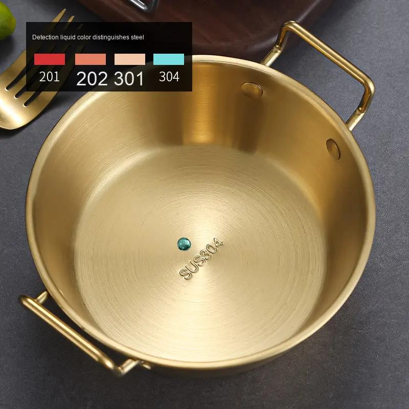 Korean 304 Stainless Steel Cuisine Bowls with Handle for Party and Restaurant