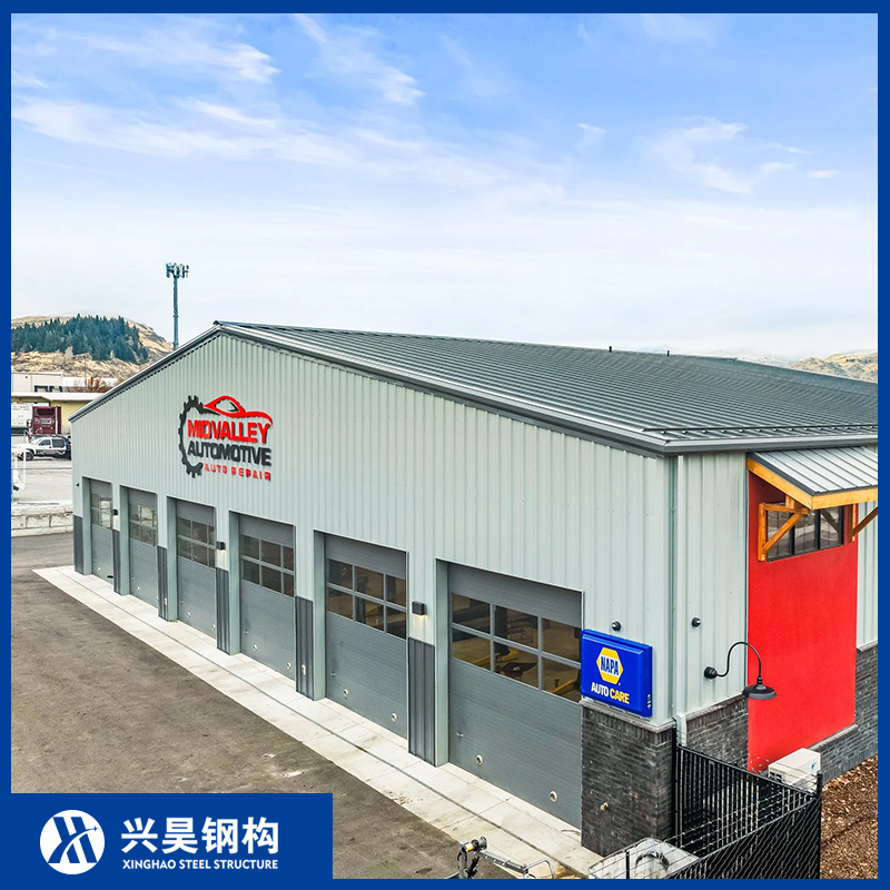 Hot Rolled H Beam Frame Load Optimized Prefab/Prefabricated Shop Steel Structure