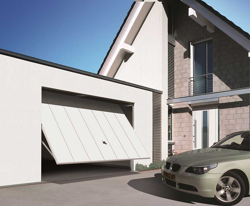 Popular Desiqn Classic Vertical Standard Rib with Windows Steel up-and-Over Garage Doors