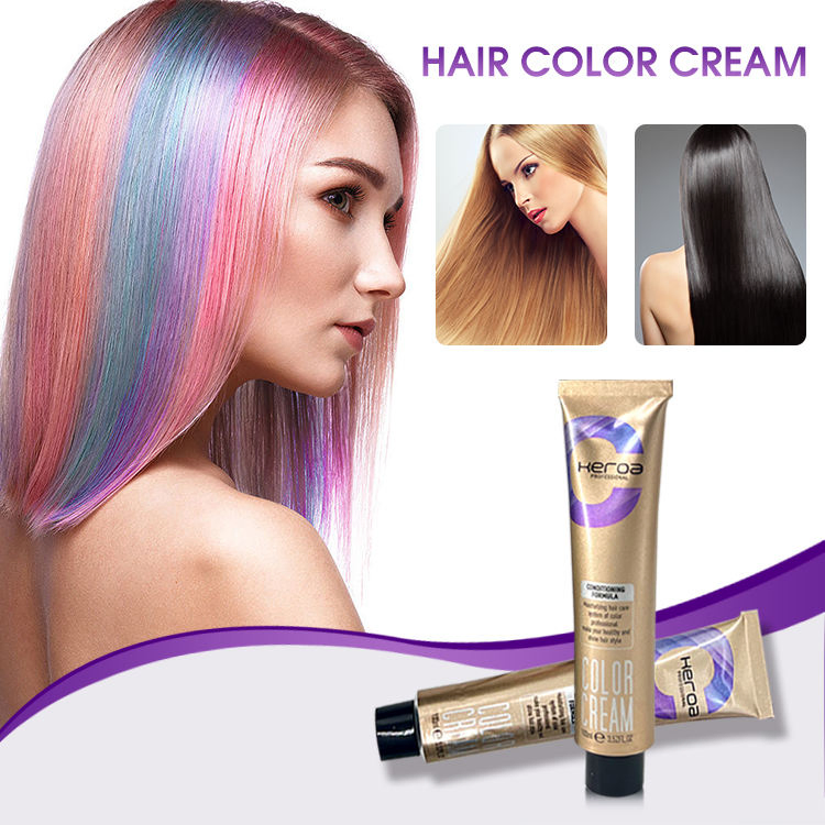 Factory Supply 52 Fashion Color Low Ammonia OEM Hair Dye Professional Natural Hair Color Cream
