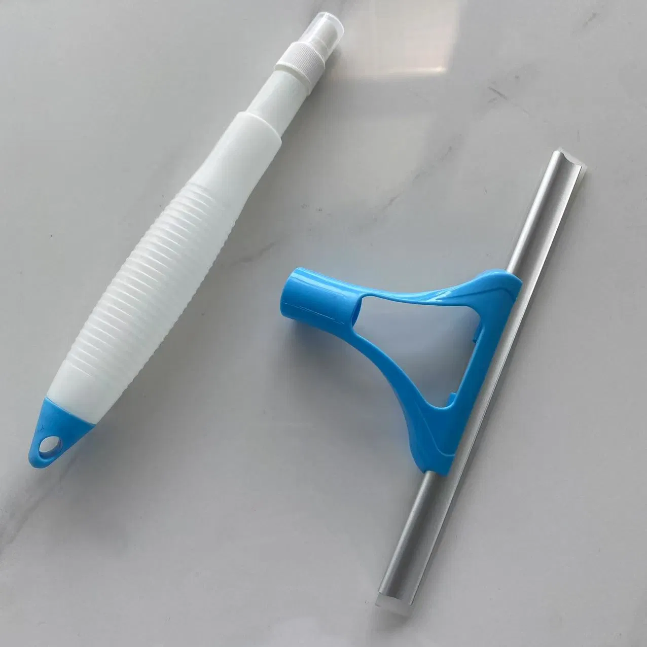 Mini Shower Squeegee for Glass Doors Window Brush Shower Glass Cleaner Squeegee with Spray Window Squeegee