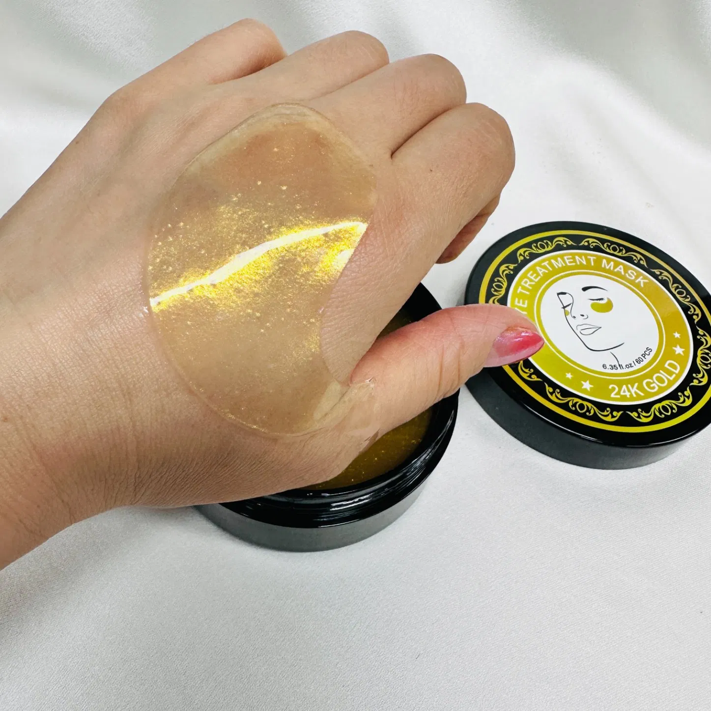 Custom Logo Deep Hydration Wholesale Anti-Wrinkle 24K Gold Collagen Eye Mask Removing Dark Circle and Fine Lines