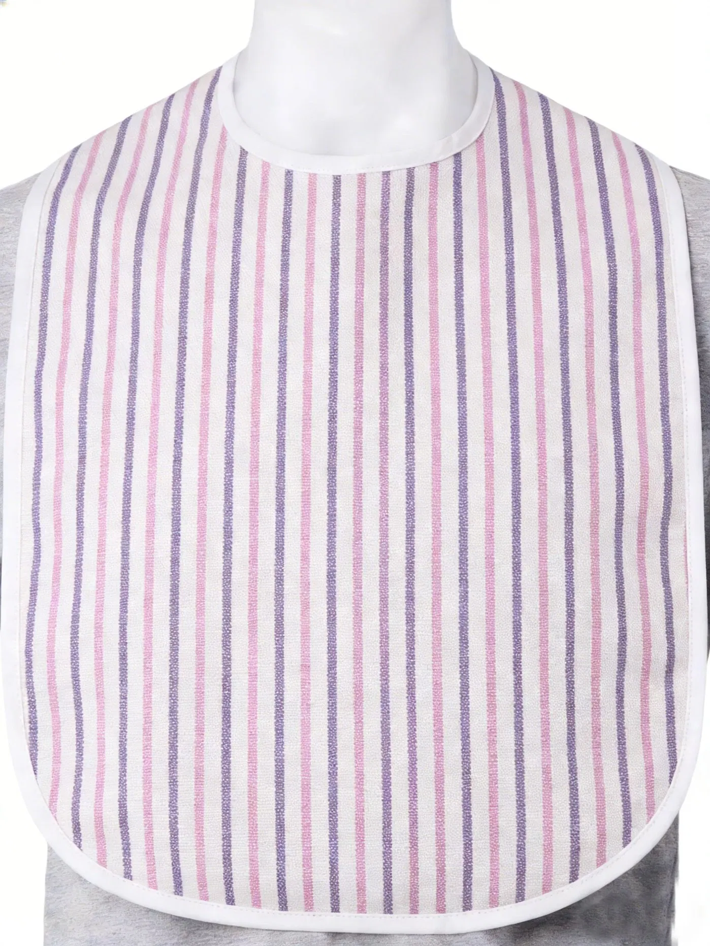 Elderly Friendly Plaid Design Reusable Daily Use Adult Apron Cotton Apron