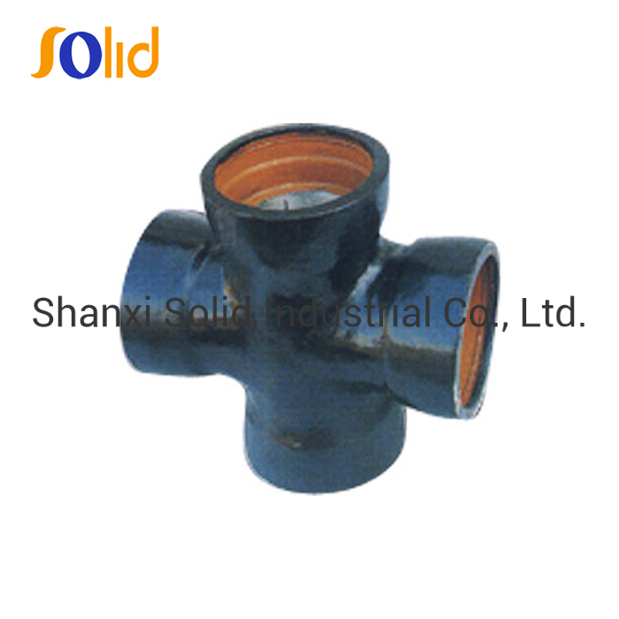 ISO2531 Zinc Layer Bitumen Coating Ductile Iron Tyton All Socket Cross