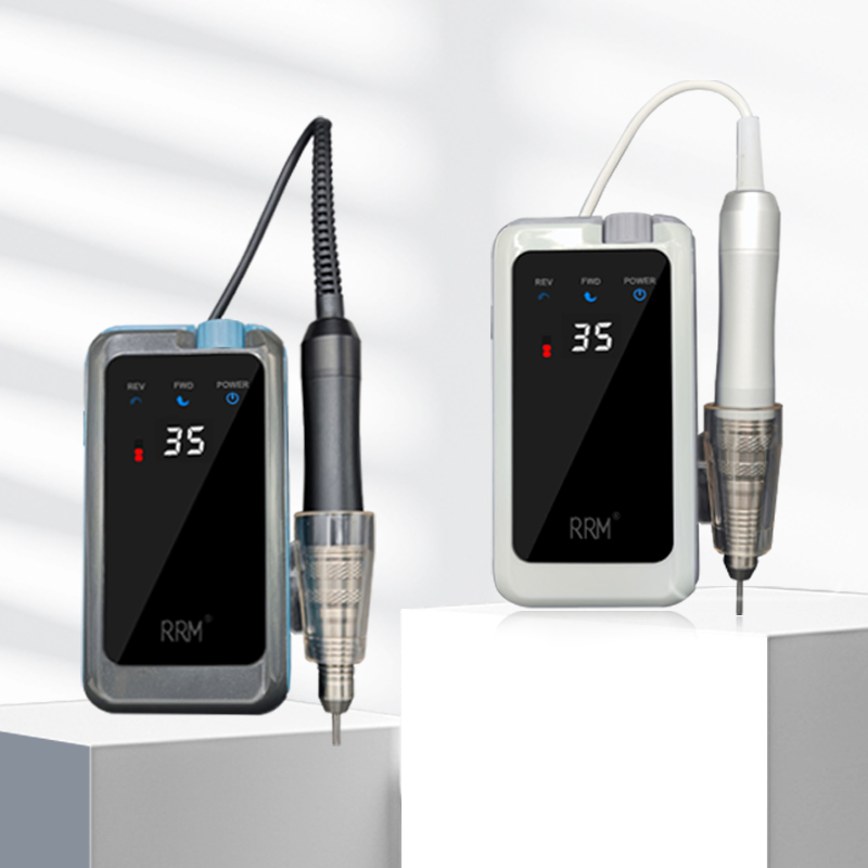 Portable Manicure Storage Grinding Machine 50000rpm Rrm-004 Salon Electric Manicure Rechargeable Handpiece Nail Drill Machine