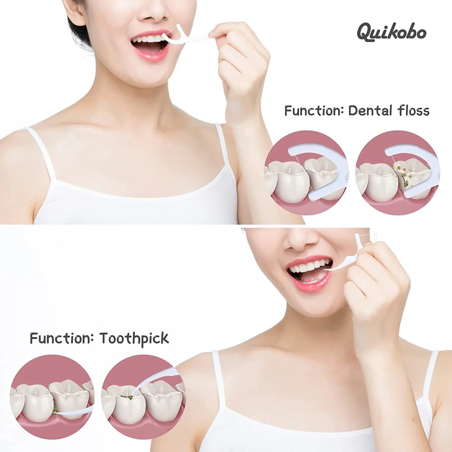 Nature Eco Friendly Dental Floss Pick OEM with High Quality