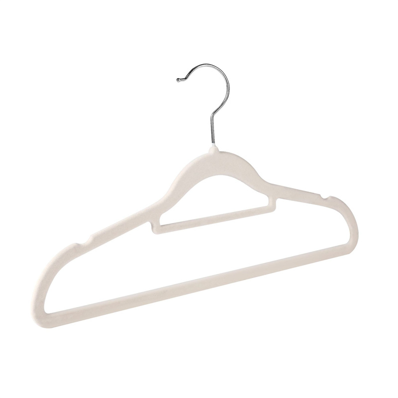 Modern Non-Slip Clothes Hanger 360 Degree Swivel Rose Gold Hook Ultra Thin Flocking Velvet Hangers
